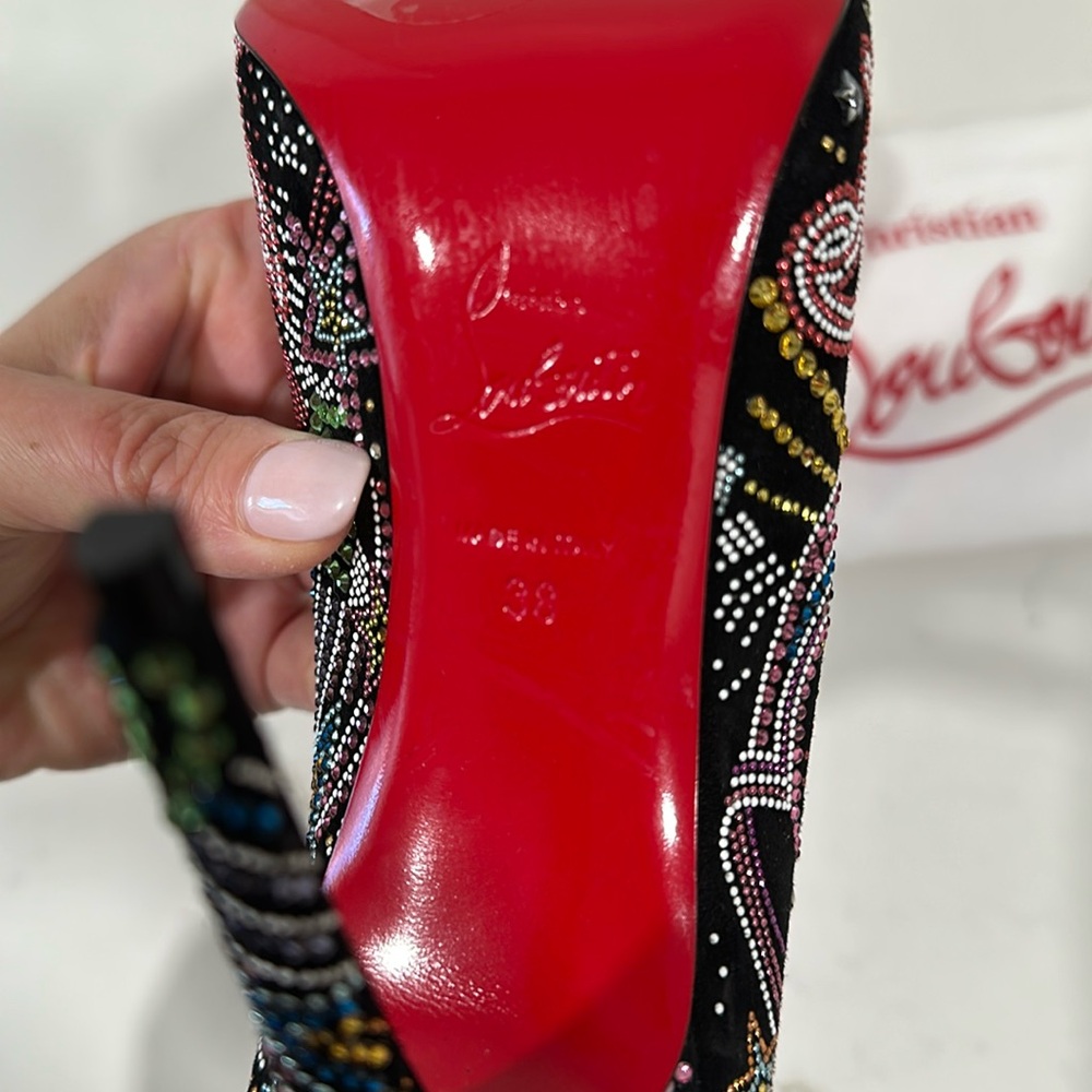 Limited Edition Christian Louboutin hot chick starlight crystal heels - Picture 11 of 12